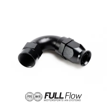Nuke Performance Full Flow PTFE Hose End Fitting 120 Degree AN8