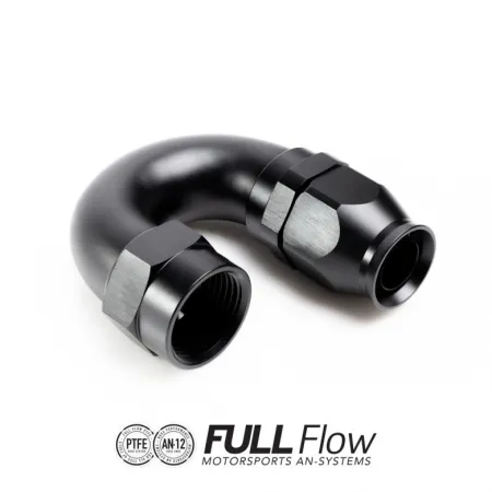 Nuke Performance Full Flow PTFE Hose End Fitting 180 Degree AN10