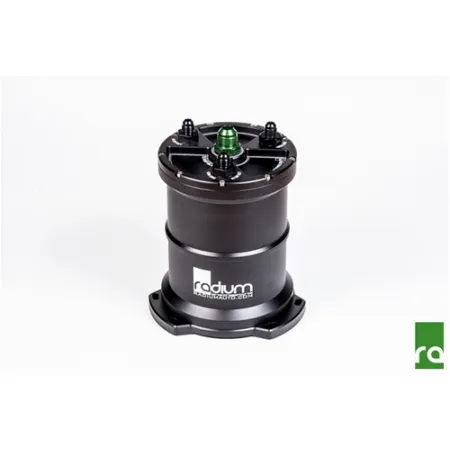 High Volume Fuel Surge Tank Single 10AN Center Pickup for External Pump Radium Engineering