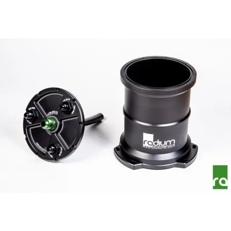 High Volume Fuel Surge Tank Single 10AN Center Pickup for External Pump Radium Engineering