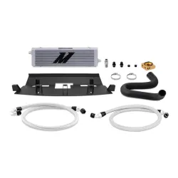 Mishimoto 18+ Ford Mustang GT Oil Cooler Kit Silver Thermostatic