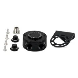 Mishimoto Remote Oil Filter Head M20x1.5 Thread Black