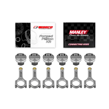 Kute tłoki Wiseco + korbowody Manley H-beam Toyota Supra 2JZGTE 3.0l 24V 93-98 87.00mm CR 8.47:1