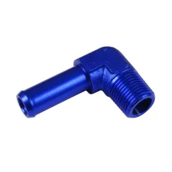 Łącznik 90' 1/8 NPT na króciec 1/4" Niebieski