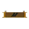 Mishimoto Universal 10 Row Oil Cooler Gold
