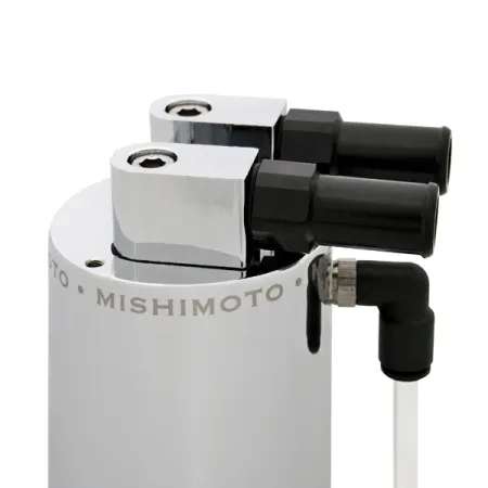 Mishimoto Aluminum Oil Catch Can - Small Silver