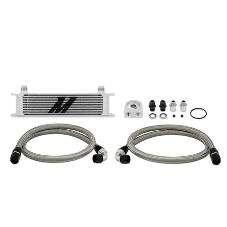 Mishimoto Universal 10 Row Oil Cooler Kit Silver