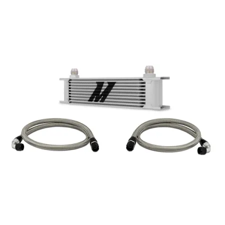 Mishimoto Universal 10 Row Oil Cooler Kit Silver