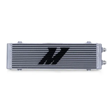 Mishimoto Universal Dual Pass Bar & Plate Oil Cooler Large Silver