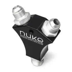 Nuke Performance Y-Block Adapter Fitting with 2x AN8 and 1x AN10