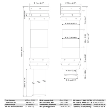 Nuke Performance Air Jack 90 Competition, 8bar