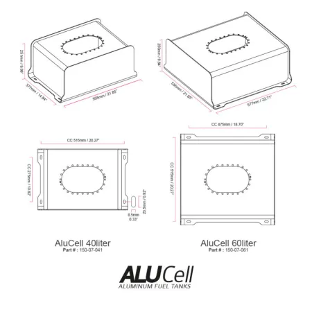 Nuke Performance AluCell Fuel Cell 60l with Nuke Performance CFC Unit