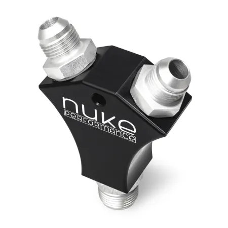 Nuke Performance Y-Block Adapter Fitting with 2x AN8 and 1x AN10