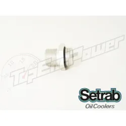 Nypel aluminiowy do chłodnicy Setrab z o-ringiem M22 x 1/2BSP