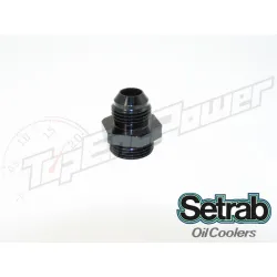 Nypel aluminiowy do chłodnicy Setrab z o-ringiem M22 x -8JIC (-8AN)