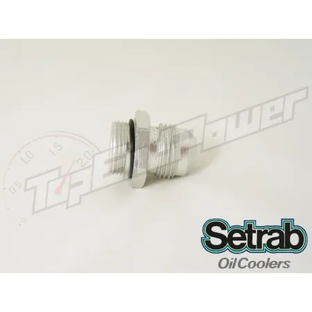 Nypel aluminiowy do chłodnicy Setrab z o-ringiem M22 x -10JIC (-10AN)