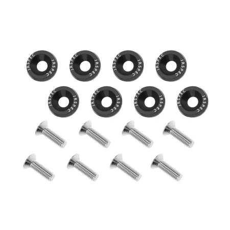 Ozdobne śrubki i podkładki JRspec Fender Washer czarne