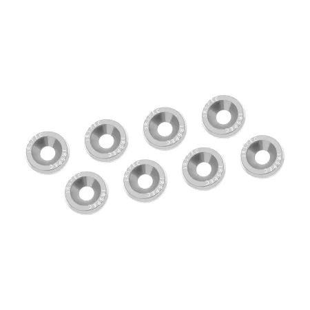 Ozdobne śrubki i podkładki JRspec Fender Washer srebrne