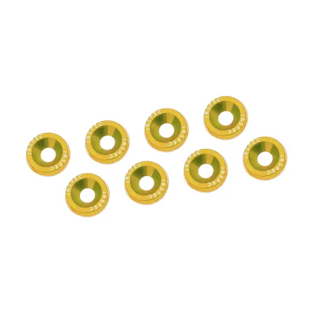 Ozdobne śrubki i podkładki JRspec Fender Washer złote
