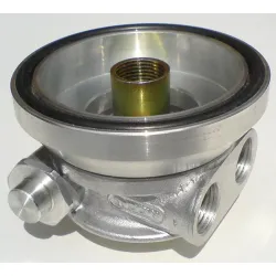 Podstawka pod filtr oleju Mocal z termostatem 13/16 UFN wyjścia na przewody 1/2 BSP (pasuje tylko do Chevy V8)