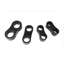 Podwójny uchwyt na przewód AN8 Czarny