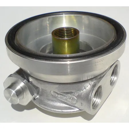 Podstawka pod filtr oleju Mocal z termostatem 13/16 UFN wyjścia na przewody 1/2 BSP (pasuje tylko do Chevy V8)