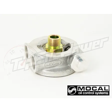 Podstawka pod filtr oleju Mocal z termostatem M22 wyjścia na przewody 1/2 BSP
