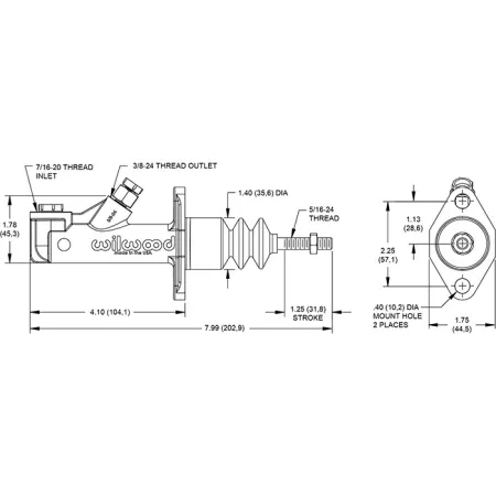 Pompa hamulcowa seria GS Wilwood 260-15092 0.8125