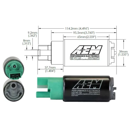 Pompa paliwa AEM E85 340 LPH AEM 50-1220