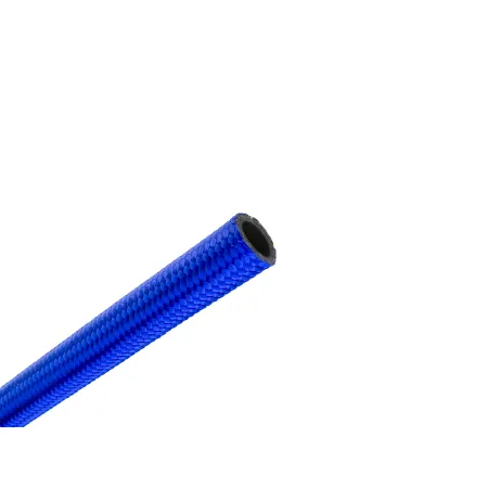 Przewód paliwowy gumowy niebieski w nylonowym oplocie AN12