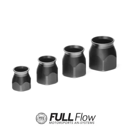 Nuke Performance PTFE Hose End Fitting Spare Socket AN6, Black