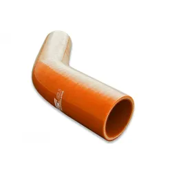 Silikonowe kolanko redukcyjne 45' 76/83mm Pomarańczowy