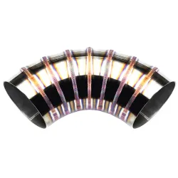 Spawane kolanko nierdzewne 90' 63mm welding porn