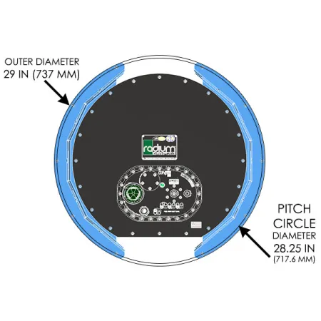 Zestaw montażowy zbiornika paliwa w miejscu koła zapasowego Radium Engineering