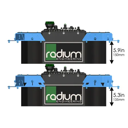 Zestaw montażowy zbiornika paliwa w miejscu koła zapasowego Radium Engineering