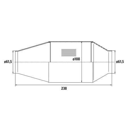 Katalizator sportowy 0-2.6L EURO 5 HJS Euro 5 Przepustowość cpsi 200