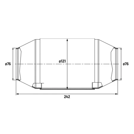 Katalizator sportowy 0-3.5L EURO 6 HJS Euro 6 Przepustowość cpsi 200