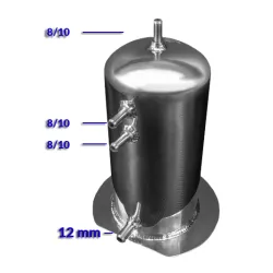 Swirl pot 2.5l króćce 8mm 12mm