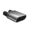 Uniwersalna końcówka tłumika owalna 145×75mm długość 140mm średnica montażowa 45mm