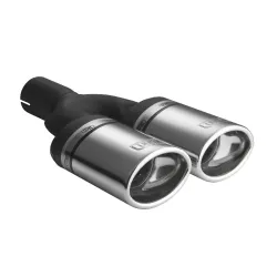 Uniwersalna końcówka tłumika owalna 95×65mm długość 200mm średnica montażowa 45mm