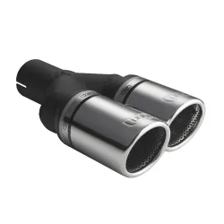 Uniwersalna końcówka tłumika okrągła 100mm długość 200/180mm średnica montażowa 50mm