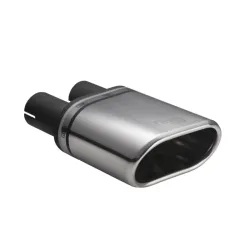 Uniwersalna końcówka tłumika owalna 145×75mm długość 140mm średnica montażowa 45mm