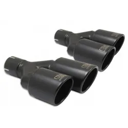 Uniwersalna końcówka tłumika okrągła 100mm długość 200/180mm średnica montażowa 50mm