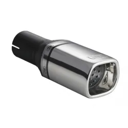 Uniwersalna końcówka tłumika prostokątna 80×65mm długość 120mm średnica montażowa 50mm