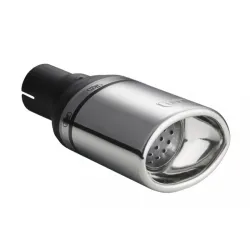 Uniwersalna końcówka tłumika owalna 120×80mm długość 120mm średnica montażowa 55mm