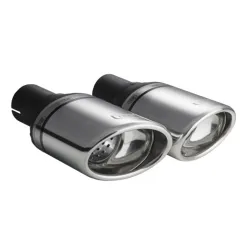 Uniwersalna końcówka tłumika owalna 120×80mm długość 120mm średnica montażowa 60mm