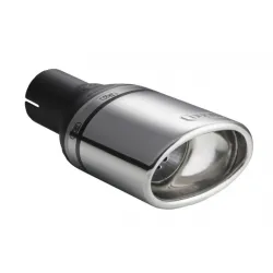 Uniwersalna końcówka tłumika owalna 120×80mm długość 120mm średnica montażowa 50mm