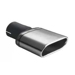 Uniwersalna końcówka tłumika owalna 167×60mm długość 120mm średnica montażowa 50mm