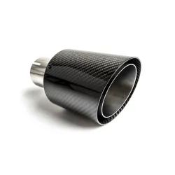 Uniwersalna końcówka tłumika okrągła 90mm długość 105mm średnica montażowa 65mm