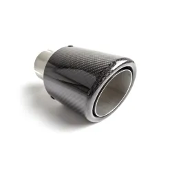 Uniwersalna końcówka tłumika okrągła 90mm długość 160mm średnica montażowa 65mm